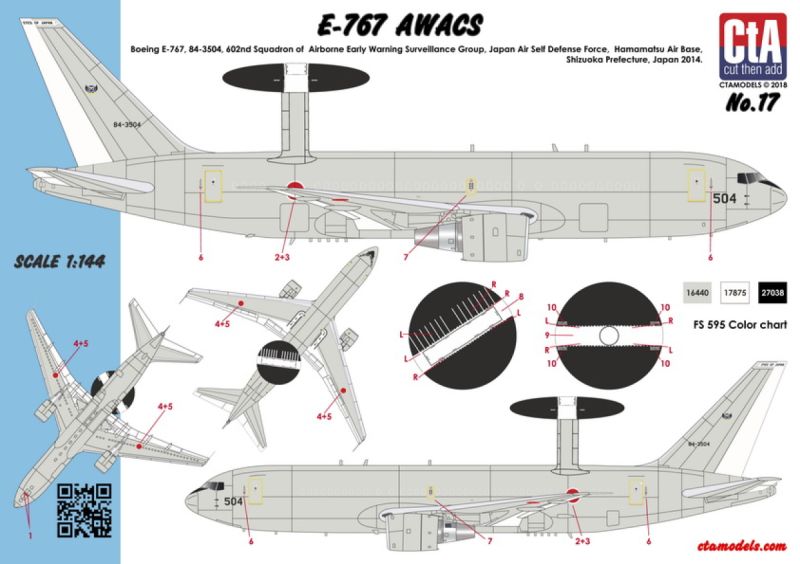 CTA017 1/144 E-767 AWACS