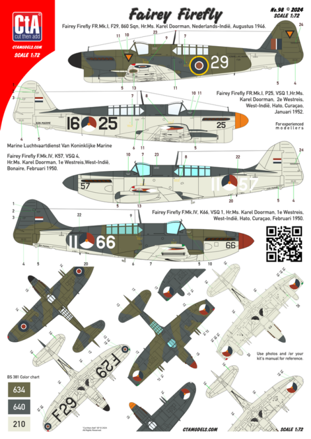 CTA-098 1/72 Fairey Firefly Mk.I / IV
