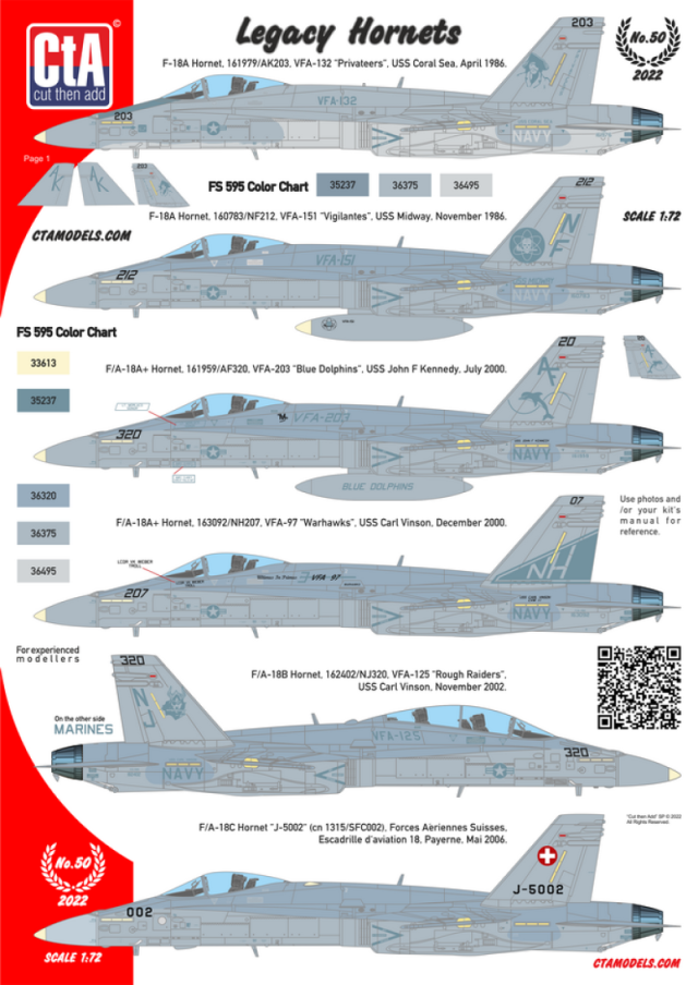 CTA-050 1/72 Legacy Hornets
