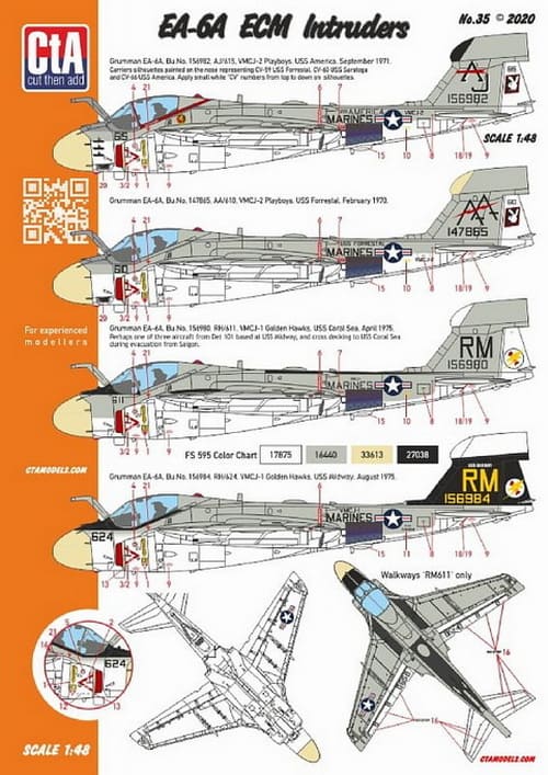 CTA-035 1/48 EA-6A ECM Intruders