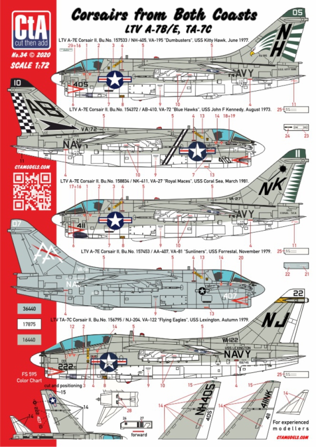 CTA-034 1/72 Corsairs from Both Coasts