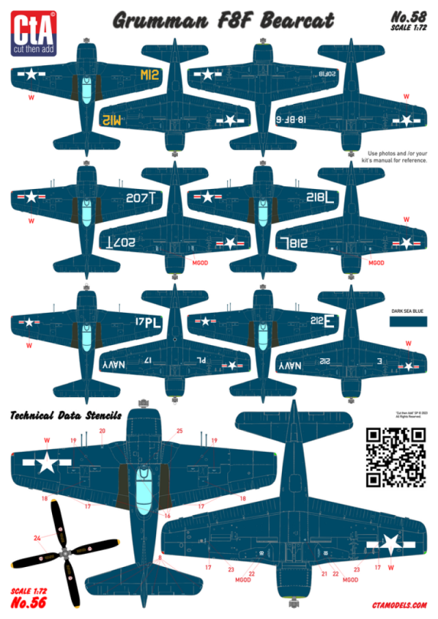 CTA-058 1/72 Grumman F8F Bearcat