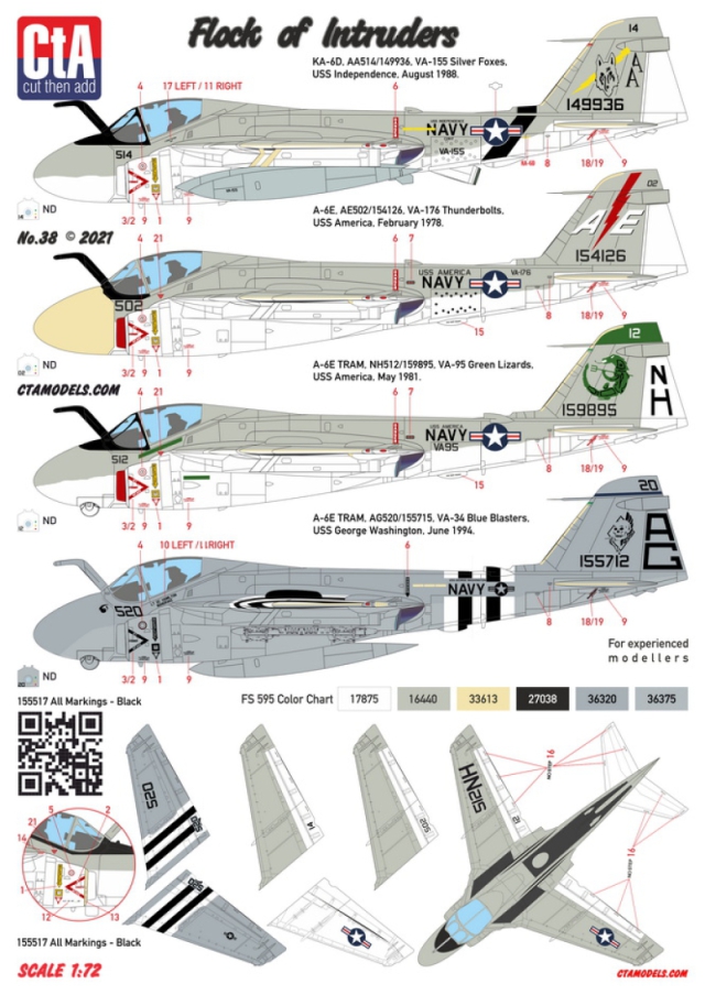 CTA-038 1/72 Flock of Intruder