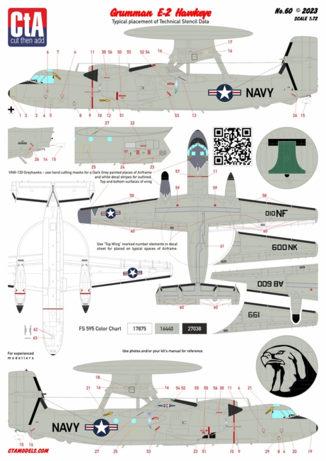 CTA-060 1/72 Grumman E-2 Hawkeye
