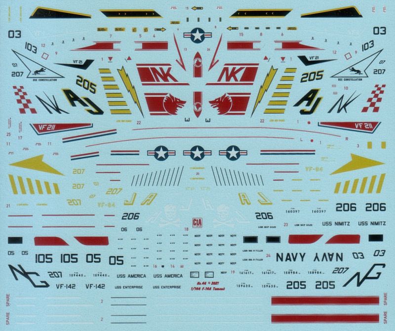 CTA046 1/144 F-14A Colorful Tomcats