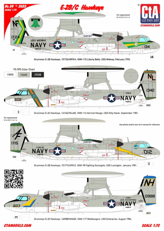 CTA-059 1/72 E-2B/C Hawkeye