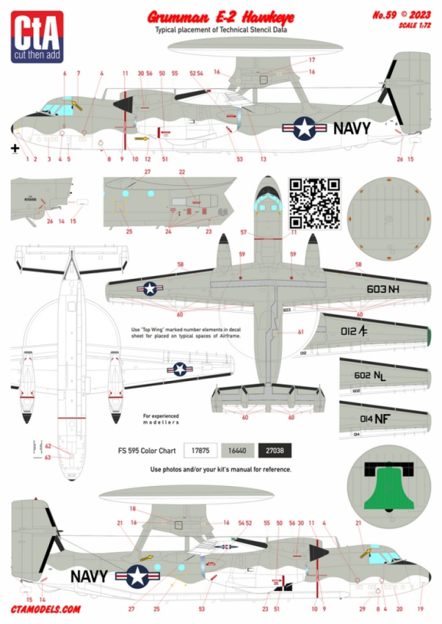 CTA-059 1/72 E-2B/C Hawkeye