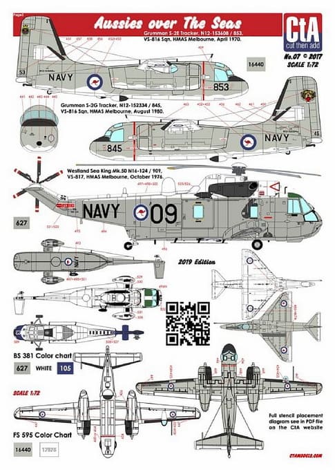 Декаль CTA007 1/72 Aussies over The Seas