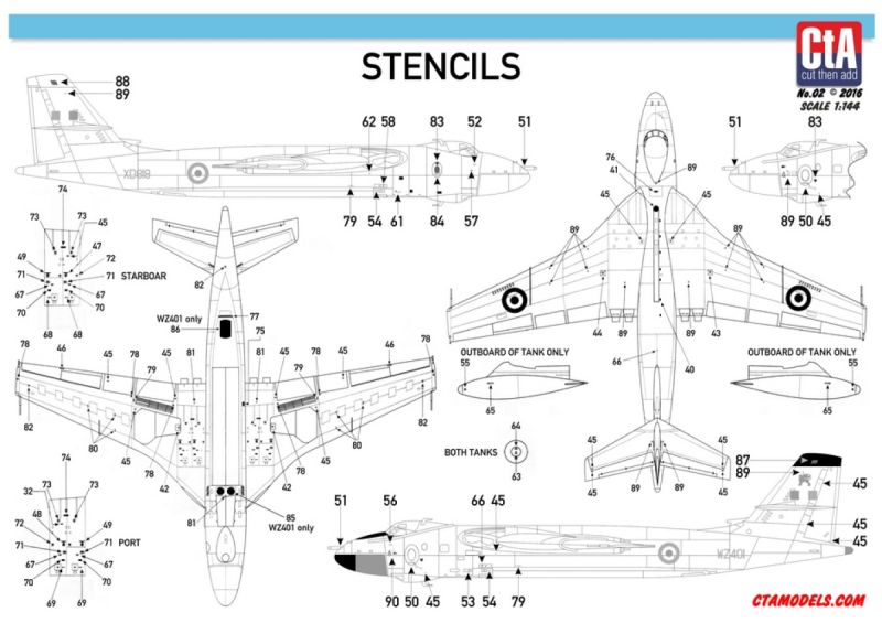 1/144 V-Bombers in Anti Flash White