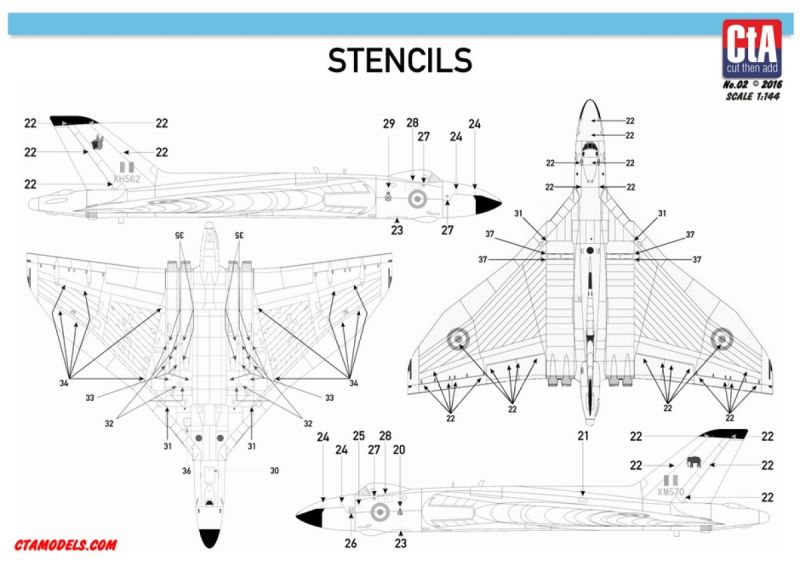1/144 V-Bombers in Anti Flash White