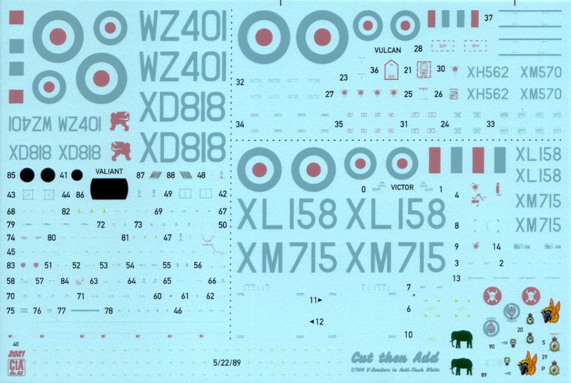 1/144 V-Bombers in Anti Flash White