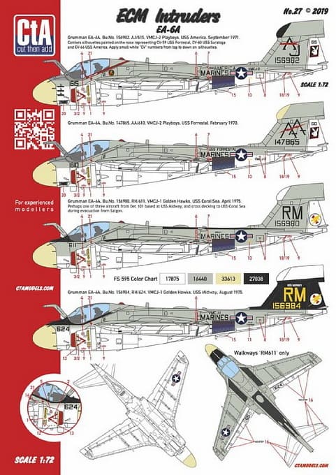 CTA-027 1/72 ECM Intruders, EA-6A