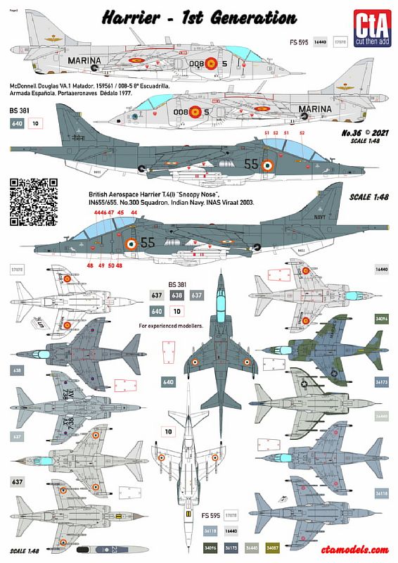 CTA-036 1/48 Harrier - 1st Generation