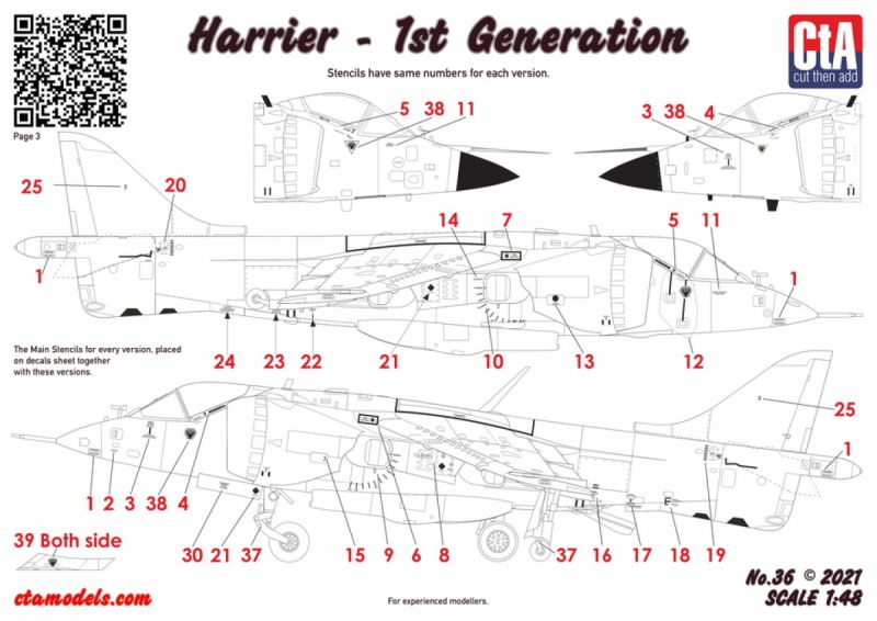 CTA-036 1/48 Harrier - 1st Generation