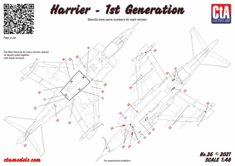 CTA-036 1/48 Harrier - 1st Generation