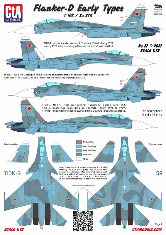 CTA-037 1/72 Су-27К