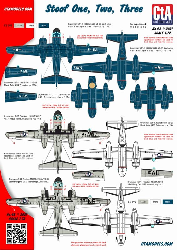 CTA-043 1/72 Grumman S-2 Tracker