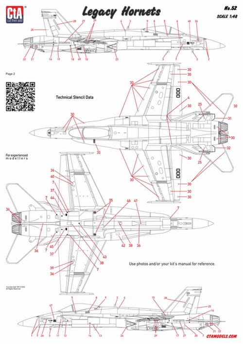 CTA-052 1/48 F-18 Legacy Hornets