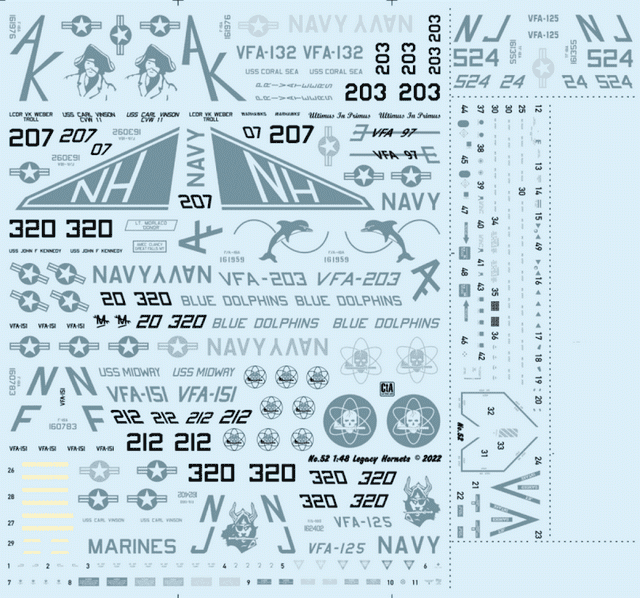 CTA-052 1/48 F-18 Legacy Hornets