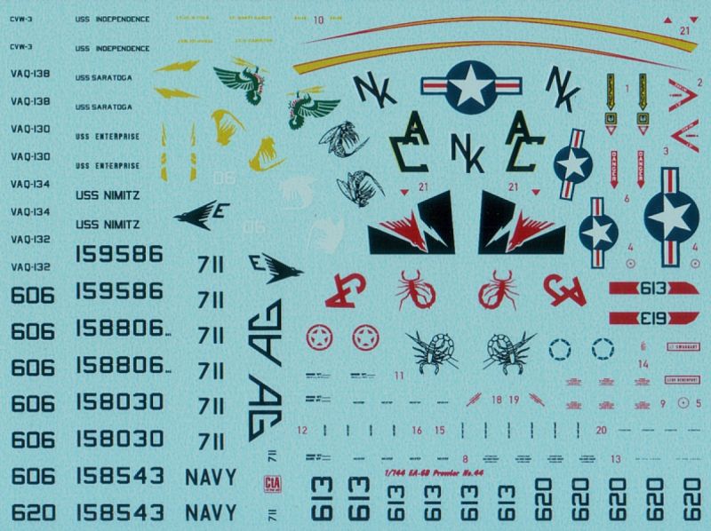 CTA-044 1/144 EA-6B Colorful Prowlers