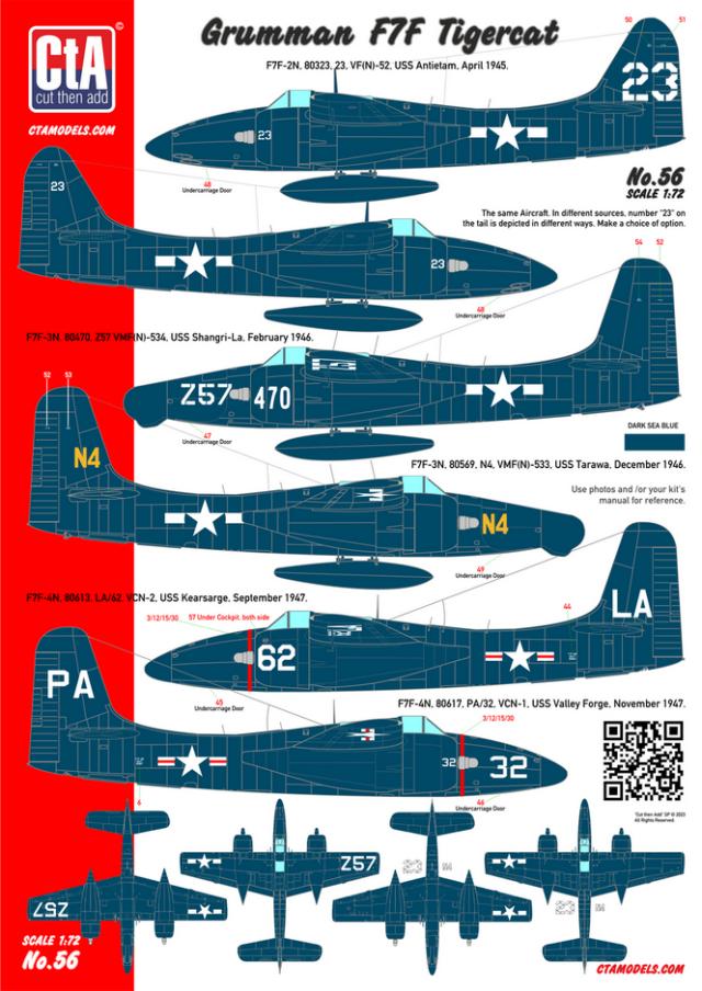 CTA-056 1/72 Grumman F7F Tigercat
