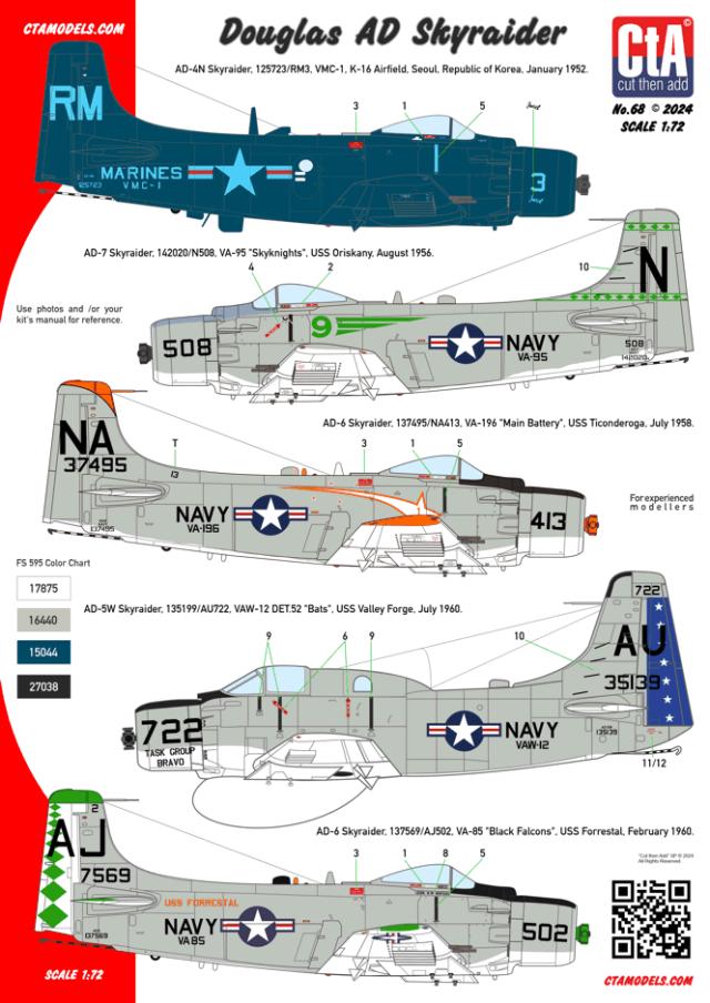 CTA-068 1/72 Douglas AD Skyraider