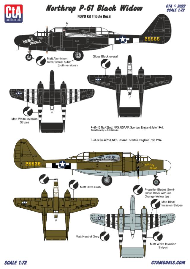 CTA-099 1/72 P-61A Black Widow