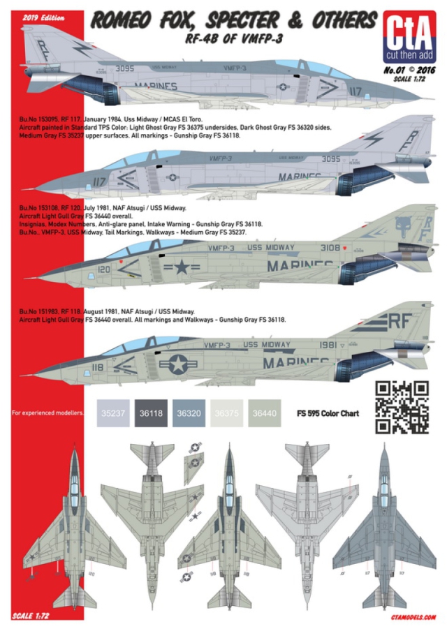 CTA-001 1/72 "Romeo Fox, Specter & Others" RF-4B