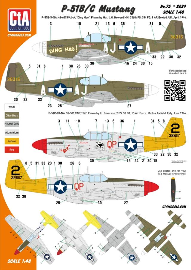 CTA-075 1/48 P-51B/C Mustang