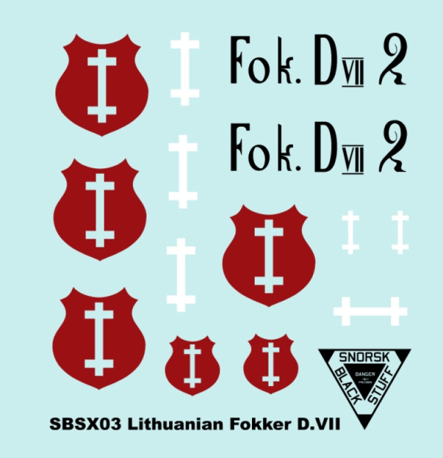 SBSX03 1/72 Lithuanian Fokker D.VII