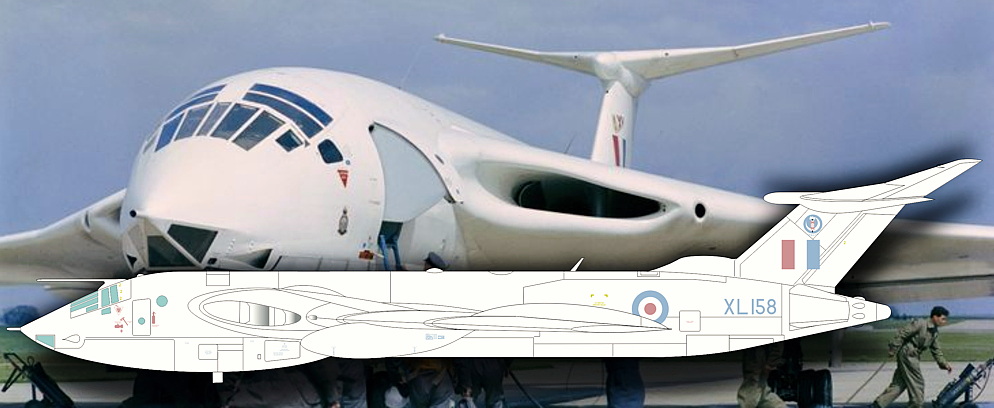 1/144 Handley Page Victor B.Mk.2 XL158, No.139 Squadron. RAF Wittering, early 1960s.