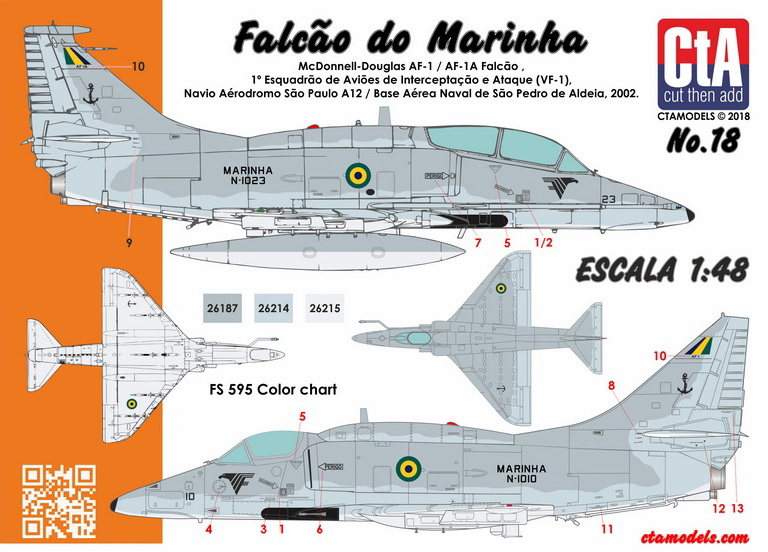 018 1/48 Falcão do Marinha (Brazilian Navy A-4M Skyhawk)