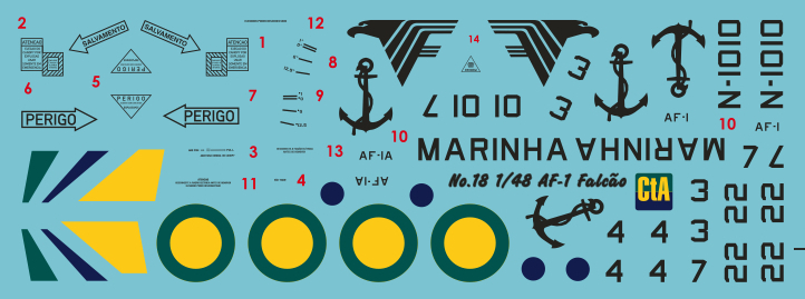 CTA Decals 1/48 Falcão do Marinha (Brazilian Navy A-4M Skyhawk)