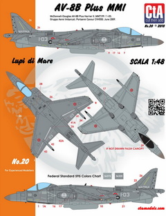 McDonnell-Douglas AV-8B Plus Harrier II, MM7199 / 1-03, Gruppo Aerei Imbarcati, Portaerei Cavour CVH550, June 2009.