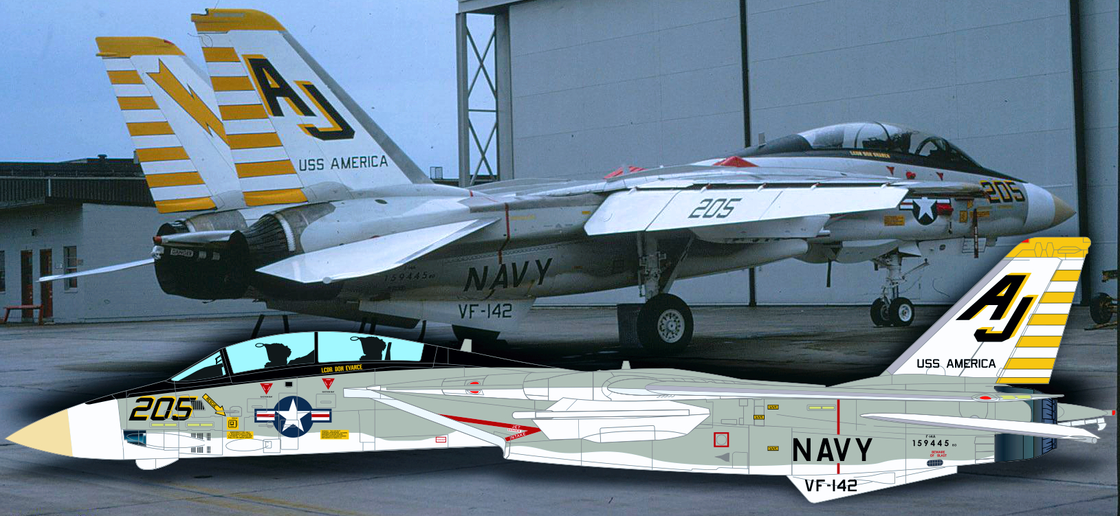 CTA Decals 1/72 Grumman F-14A Tomcat