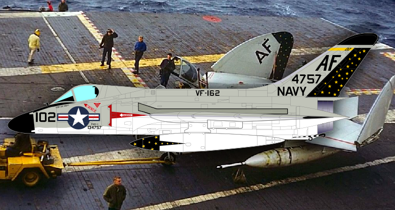CTA 1/72 F4D-1 Skyray, 134799/ND214, VF-23 “Flashers”, USS Hornet, September 1957.