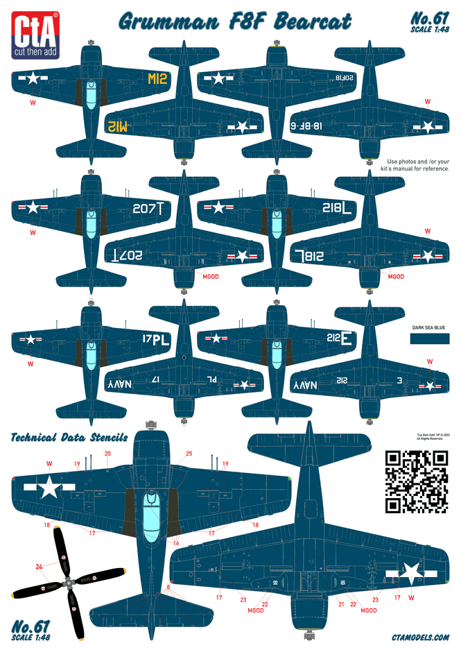 CTA-061 1/48 Grumman F8F Bearcat