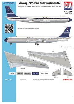 CTA-071 1/144 Boeing 707-436 Intercontinental - BOAC