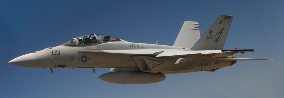 Boeing F/A-18F Super Hornet , BuNo.166614, AA133, VFA-103, NAS Oceana, April 2005.