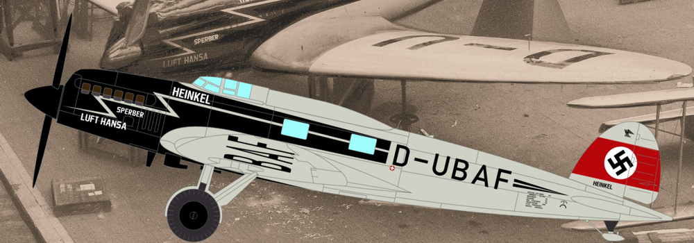 He 70G1, D-UXUF, “Drossel”, Lufthansa, Koln, Im Jahr 1934
